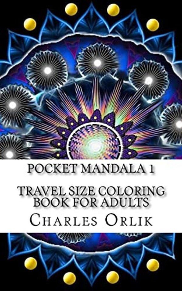 Pocket Mandala 1 - Travel Size Coloring Book For Adults-..