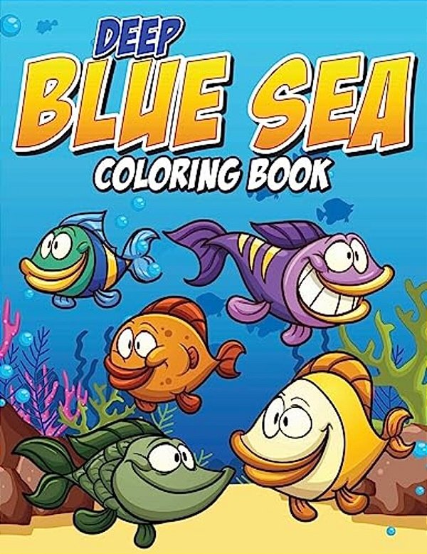 Deep Blue Sea Coloring Book-..