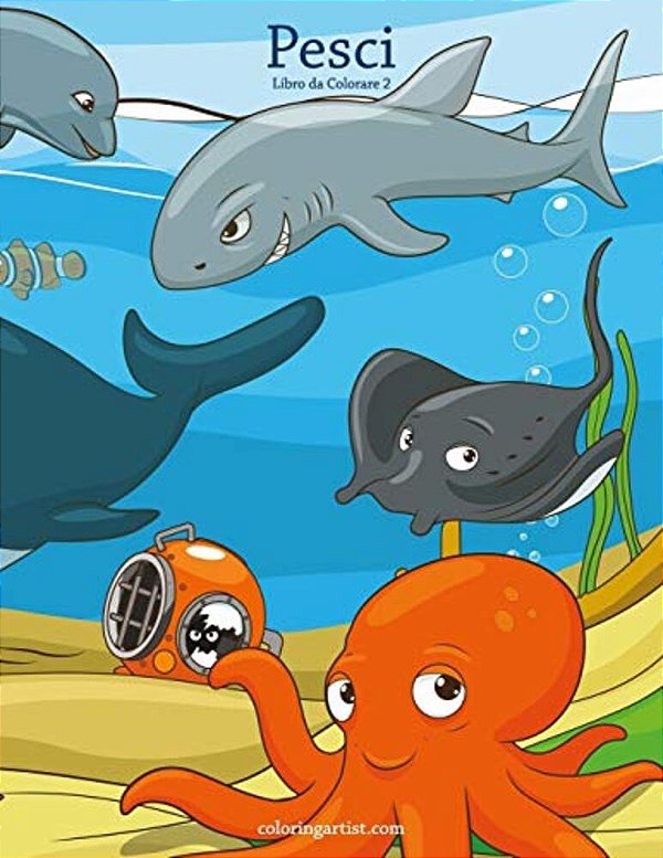Pesci Libro Da Colorare 2-..