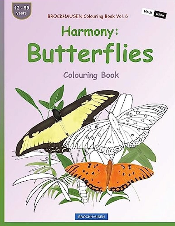Brockhausen Colouring Book Vol. 6 - Harmony: Butterflies: Colouring Book-..