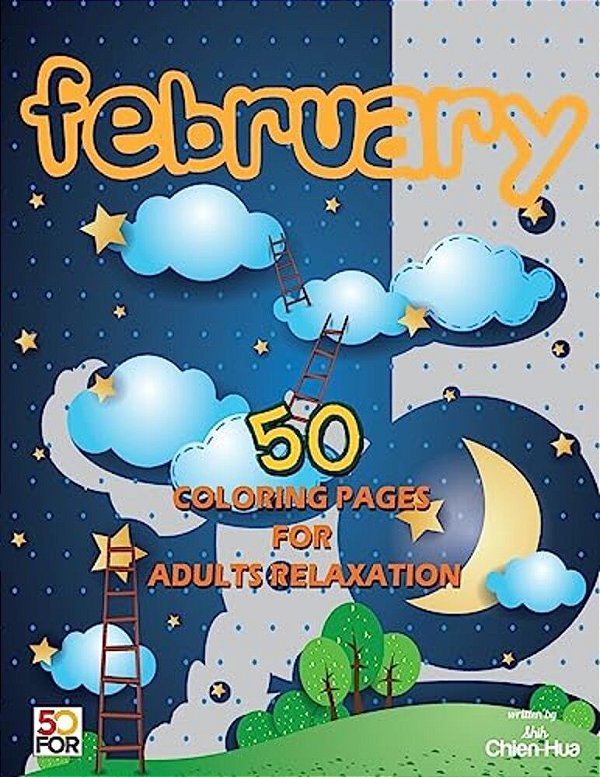 February 50 Coloring Pages For Adults Relaxation-..