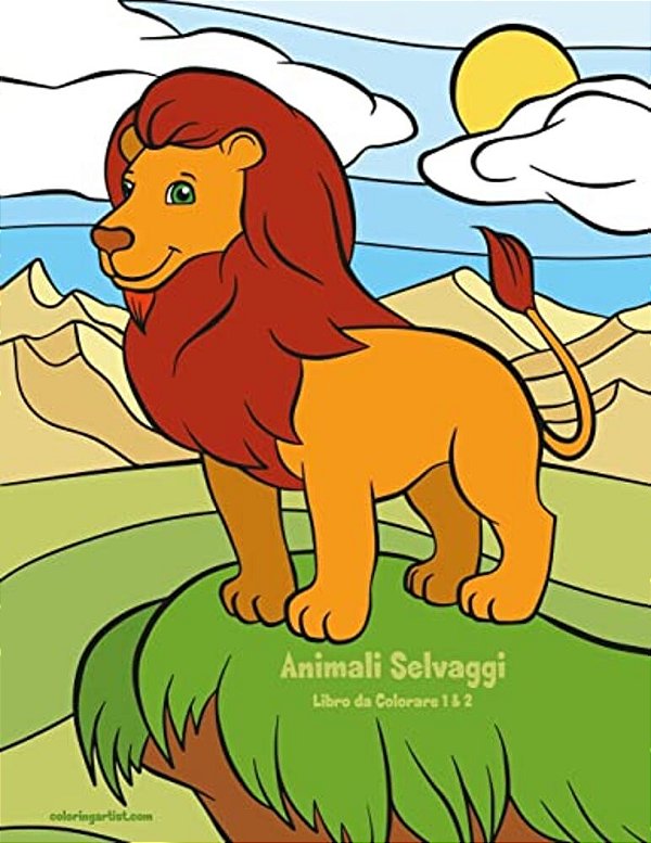Animali Selvaggi Libro Da Colorare 1 & 2-..