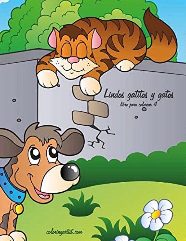 Lindos Gatitos Y Gatos Libro Para Colorear 4-..
