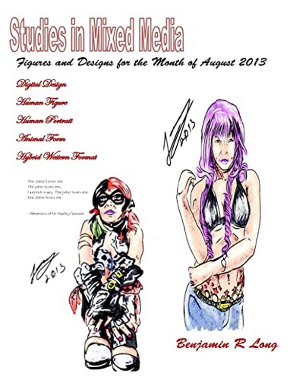 Figures And Designs For The Month Of August 2013: Studies In Mixed Media-..