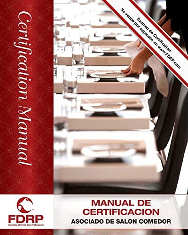 Asociado De Salón Comedor: Manual De Certificación-..