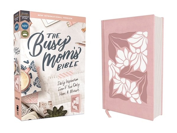 Niv, The Busy Mom's Bible, Leathersoft Over Board, Pink, Red Letter, Comfort Print: Daily Inspiration Even If You Only Have One Minute-..