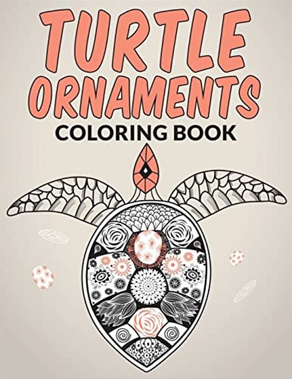 Turtle Ornaments Coloring Book-..