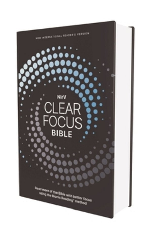 Nirv, Clear Focus Bible, Hardcover, Charcoal/Blue: Read More Of The Bible With Better Focus-..