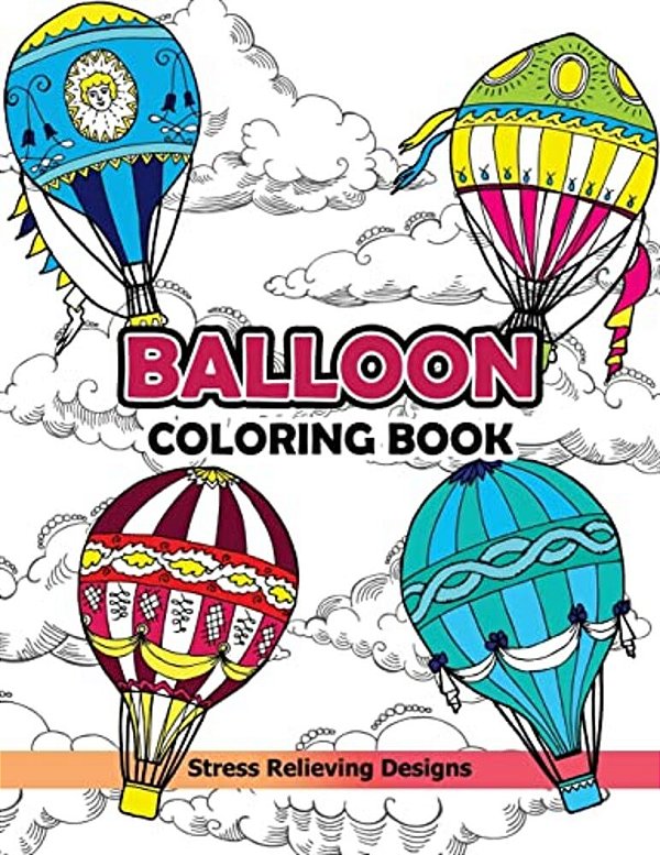 Balloon Coloring Book: Hot Air Balloon-..