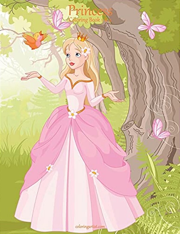Princess Coloring Book 1 & 2-..