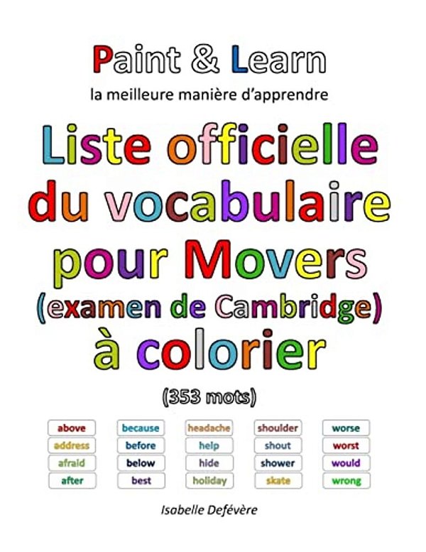 Liste Officielle Du Vocabulaire Pour Movers (Examen De Cambridge)-..