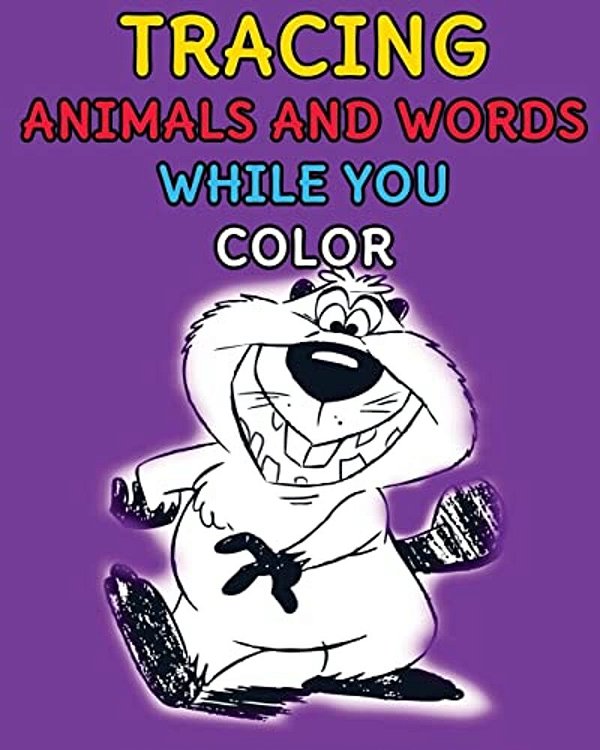 Tracing Animals And Words While You Color-..