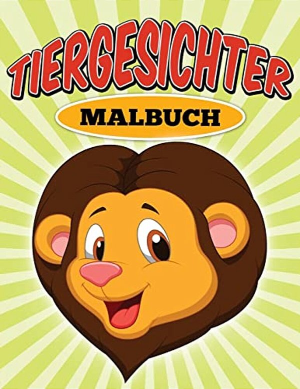 -Tiergesichter - Malbuch-..