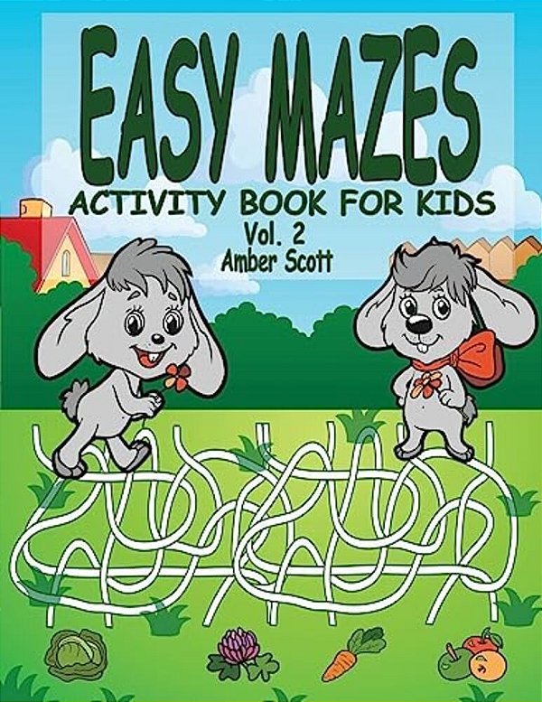 Easy Mazes Activity Book For Kids - Vol. 2-..