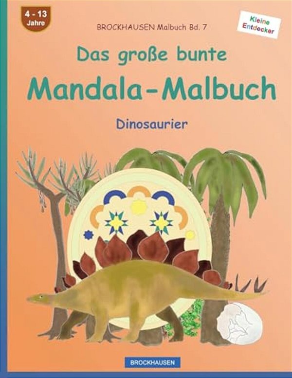 Brockhausen Malbuch Bd. 7 - Das Große Bunte Mandala-Malbuch: Dinosaurier-..