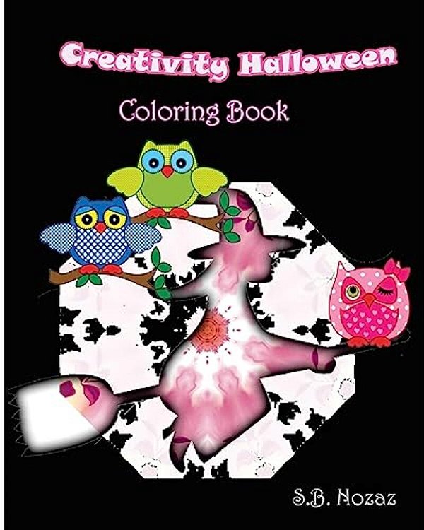 Creativity Halloween Coloring Book-..