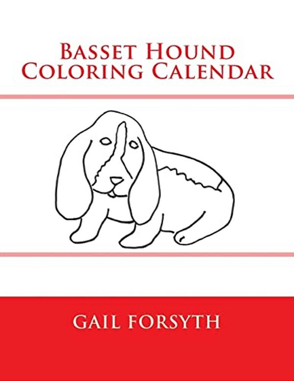 Basset Hound Coloring Calendar-..