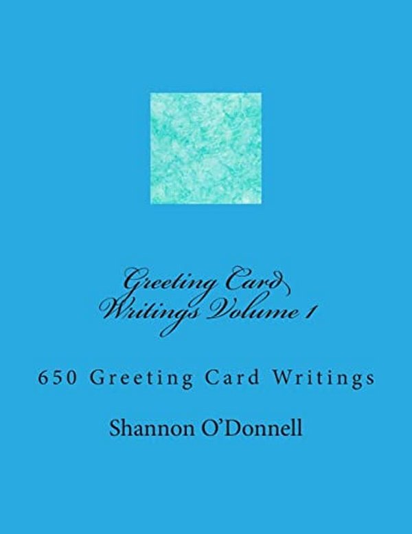 Greeting Card Writings Volume 1-..