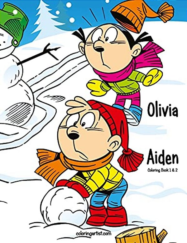 Olivia & Aiden Coloring Book 1 & 2-..