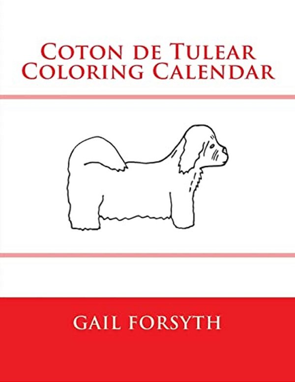 Coton De Tulear Coloring Calendar-..