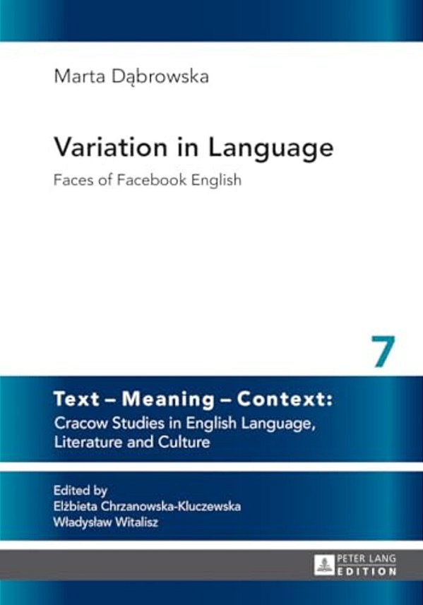 Variation In Language: Faces Of Facebook English-..