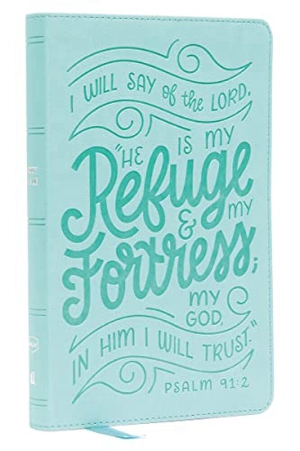 Nkjv, Thinline Youth Edition Bible, Verse Art Cover Collection, Turquoise Leathersoft, Red Letter, Comfort Print: Holy Bible, New King James Version-..