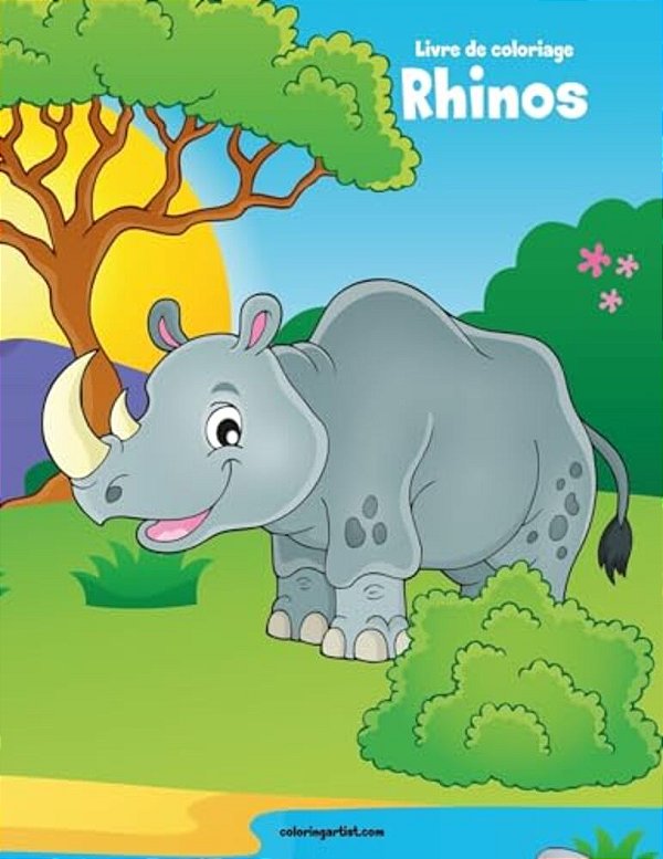 Livre De Coloriage Rhinos 1-..