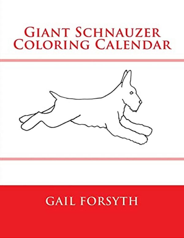 Giant Schnauzer Coloring Calendar-..