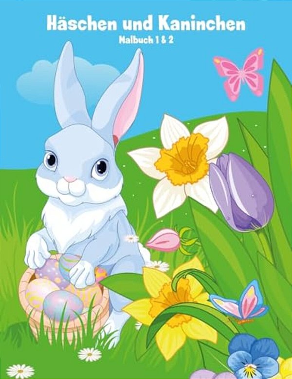 Malbuch Mit Häschen Und Kaninchen 1 & 2-..