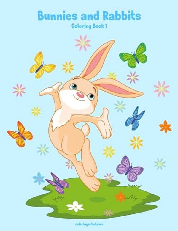 Bunnies And Rabbits Coloring Book 1-..