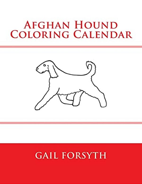 Afghan Hound Coloring Calendar-..