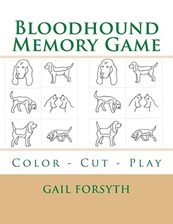 Bloodhound Memory Game: Color - Cut - Play-..