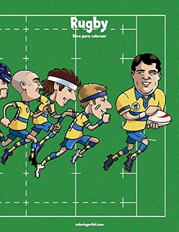 Rugby Libro Para Colorear 1-..