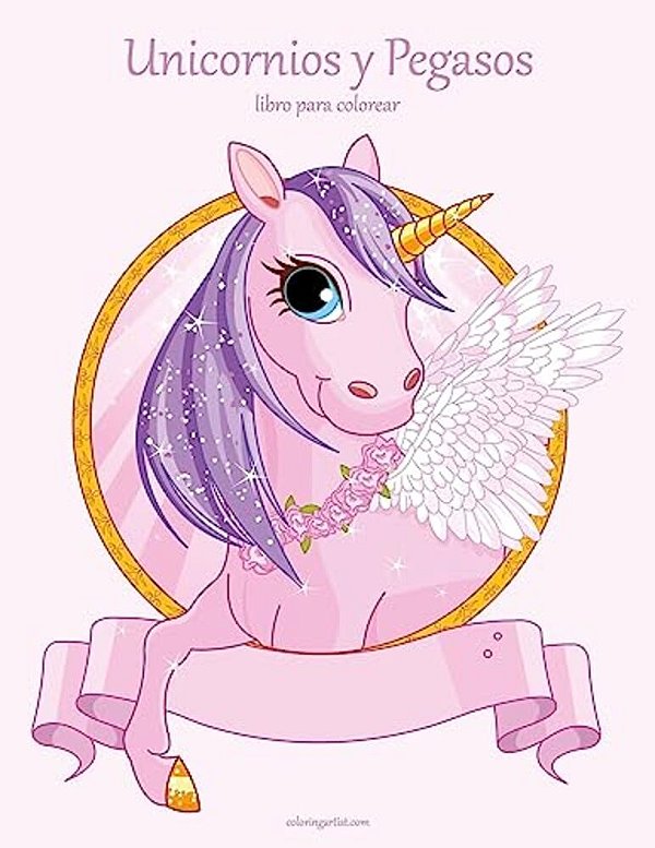Unicornios Y Pegasos Libro Para Colorear 1-..