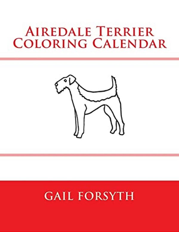 Airedale Terrier Coloring Calendar-..