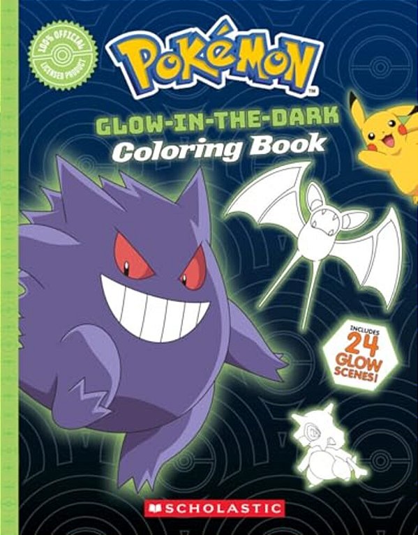 Pokémon Glow-In-the-dark Coloring Book The Perfect Stocking Stuffer!-..
