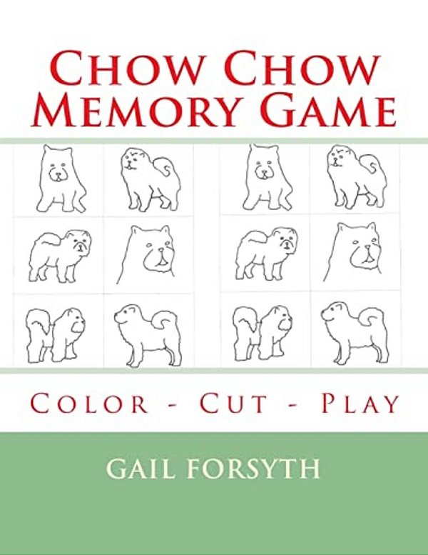 Chow Chow Memory Game: Color - Cut - Play-..