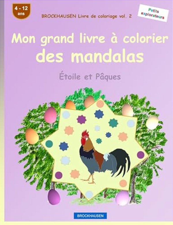 Brockhausen Livre De Coloriage Vol. 2 - Mon Grand Livre À Colorier Des Mandalas: Étoile Et Pâques-..