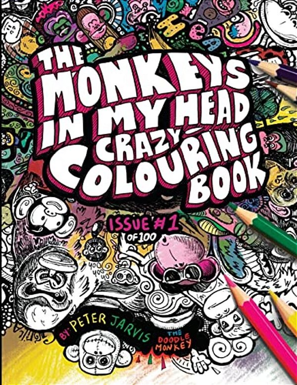 Monkeys In My Head Crazy Colouring Book-..