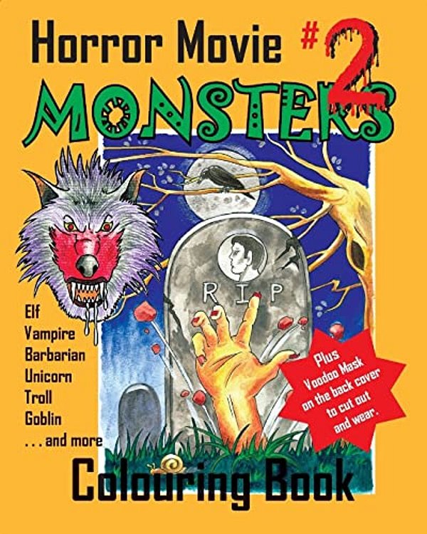 Horror Movie Monsters Colouring Book 2-..