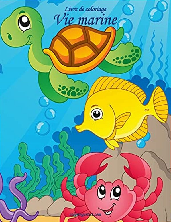 Livre De Coloriage Vie Marine 1-..