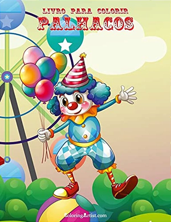Livro Para Colorir De Palhaços 1-..