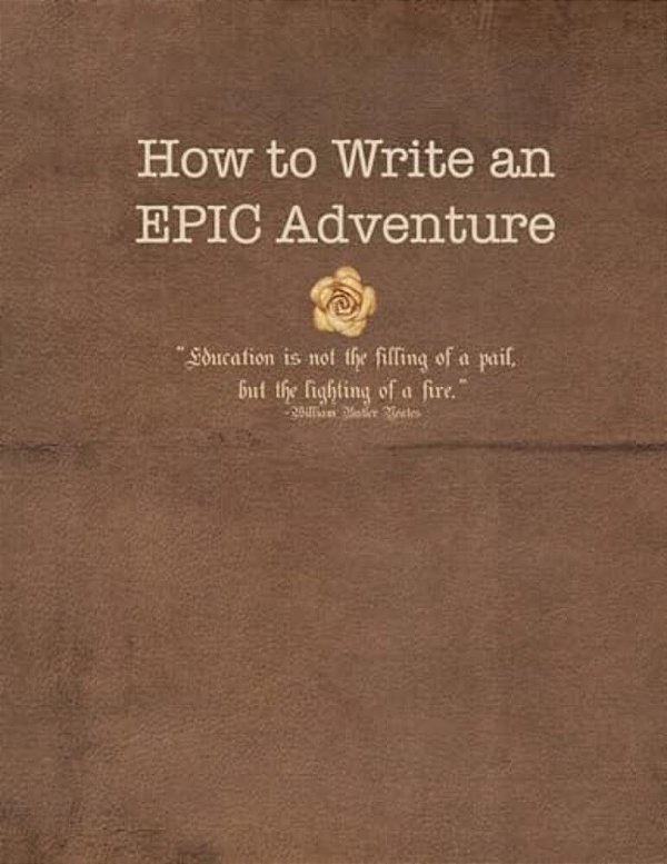 How To Write An Epic Adventure-..