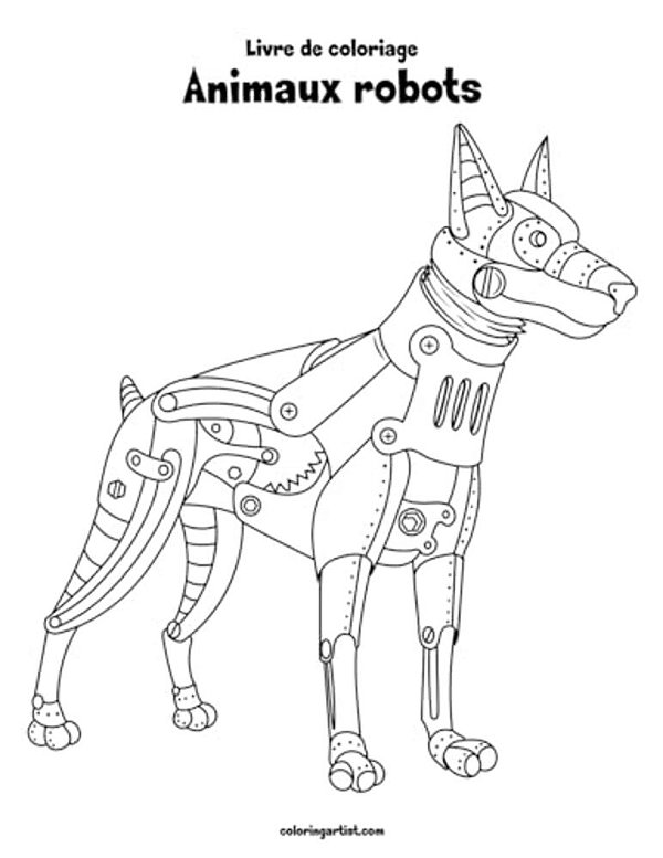 Livre De Coloriage Animaux Robots 1-..
