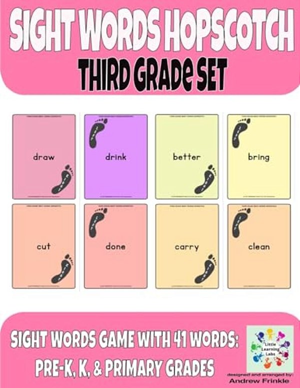 Sight Words Hopscotch Third Grade Set-..