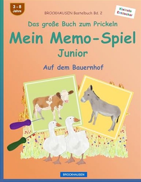 Brockhausen Bastelbuch Bd. 2 - Das Große Buch Zum Prickeln - Mein Memo-Spiel Junior: Auf Dem Bauernhof-..