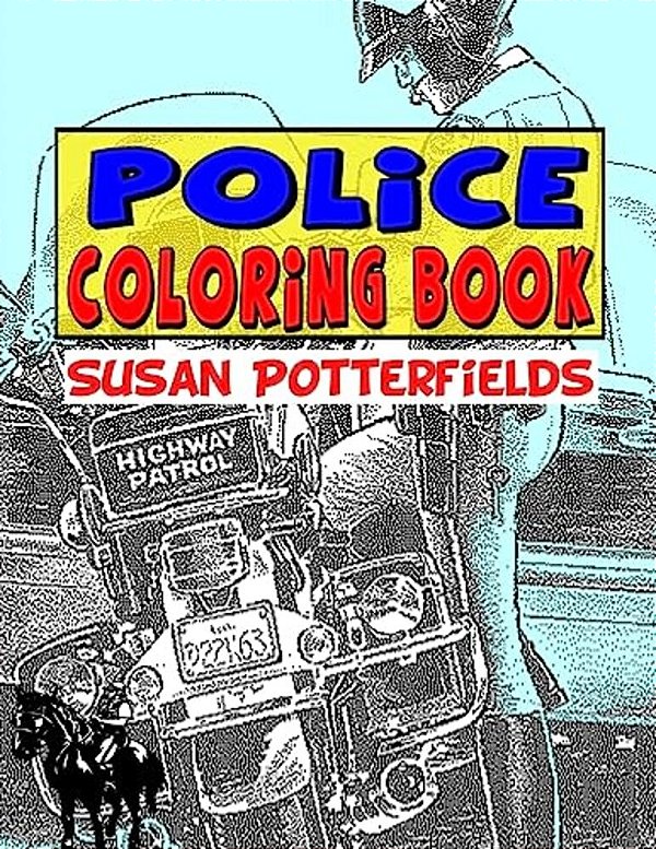 Police Coloring Book-..