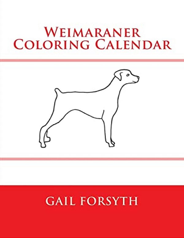 Weimaraner Coloring Calendar-..