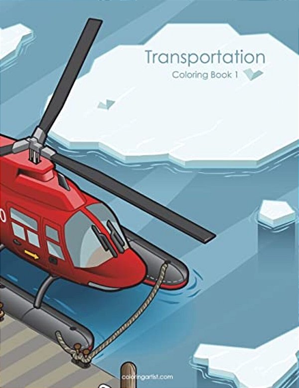 Transportation Coloring Book 1-..