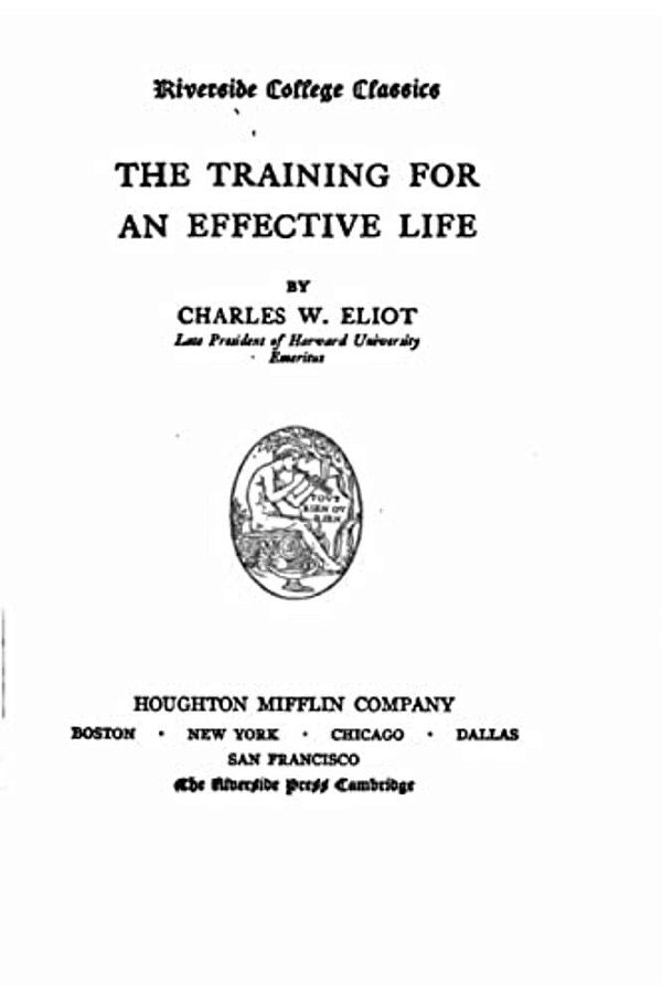 The Training For An Effective Life-..